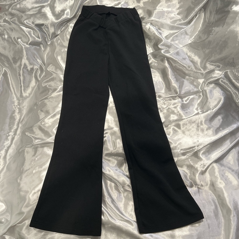 ♡ black flare pants ♡